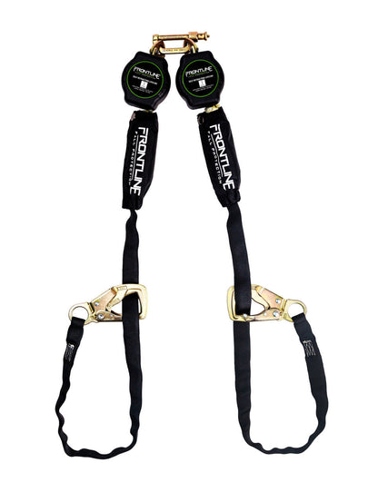 Frontline RPA092TB Tie Back Twin Leg Web 9' SRL with Tie Back Hook Ends VM Hardware