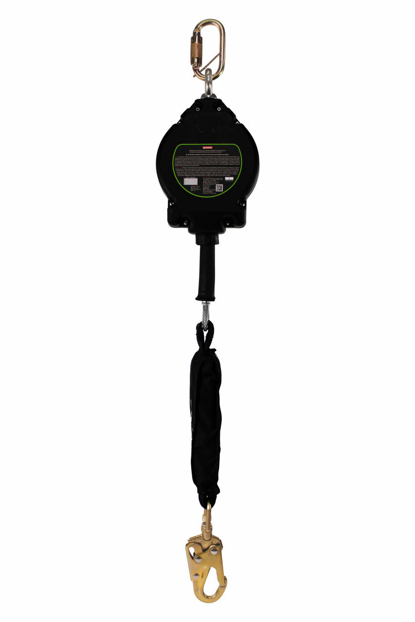Frontline RPG25LE Leading Edge Cable Single Leg SRL with Steel Snap Hook End VM Hardware