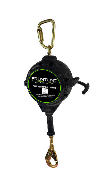 Frontline RPGC Cable Single Leg SRL with Steel Snap Hook End with Carry on Handle and Tagline VM Hardware