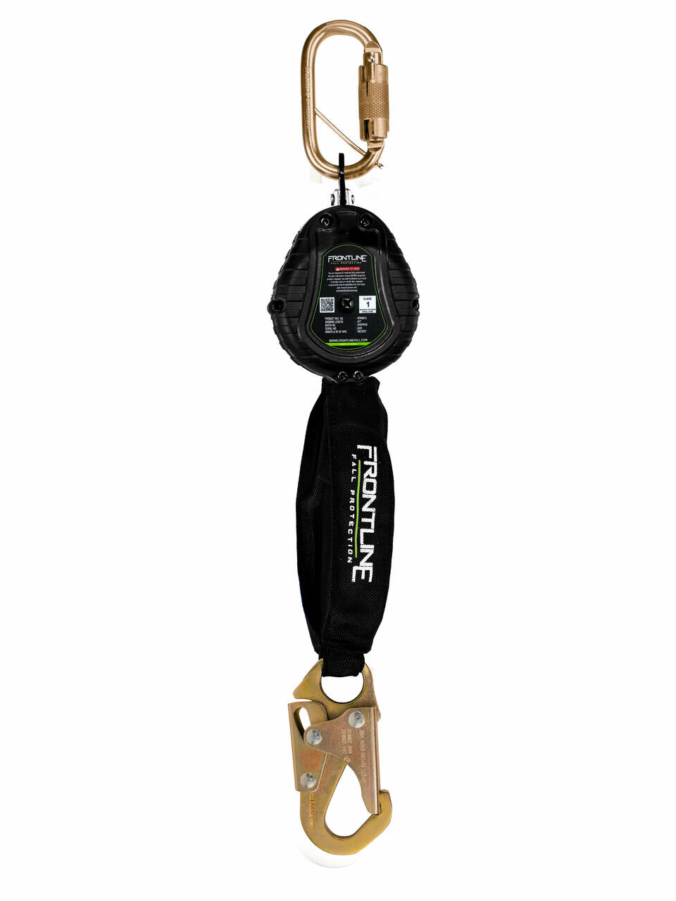Frontline RPW061S Web Single Leg 6' SRL with Steel Snap Hook End VM Hardware