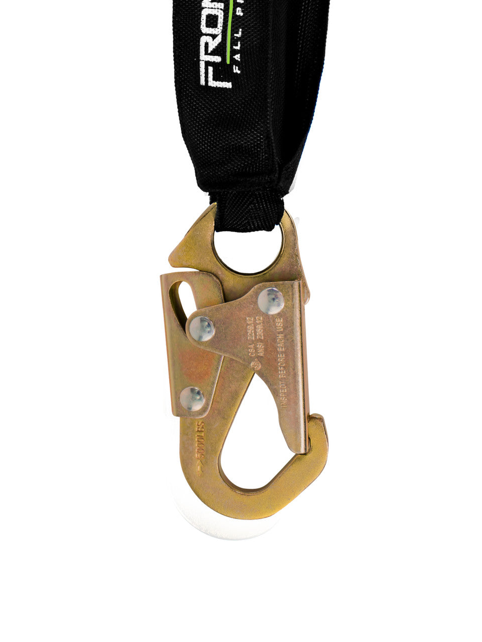 Frontline RPW061S Web Single Leg 6' SRL with Steel Snap Hook End VM Hardware