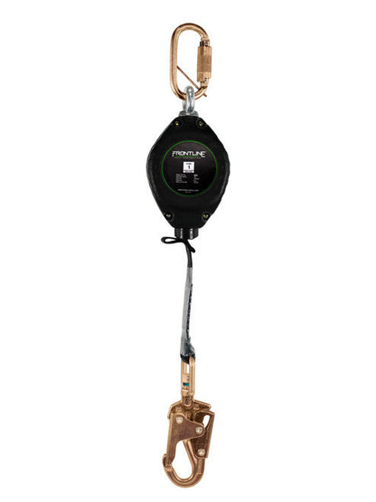 Frontline RPW 11' Web Single Leg SRL with Steel Snap Hook End VM Hardware