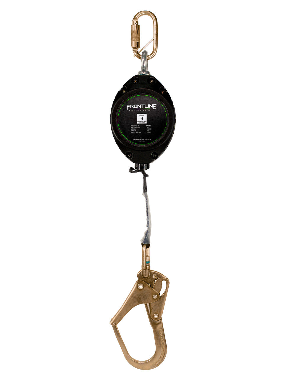Frontline RPW20R Web Single Leg 20' SRL with Steel Rebar Hook End VM Hardware
