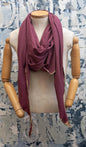 Mulberry Heathered Snuggles Scarf Late Sunday Afternoon