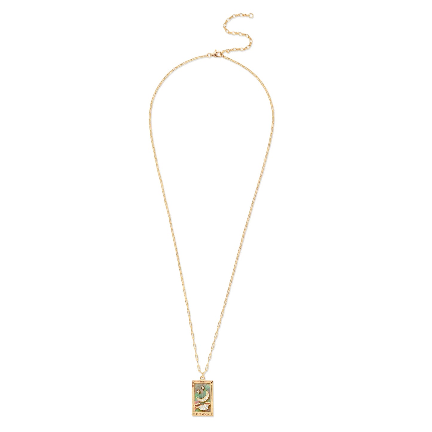 Tarot Card Pendant Necklace LUNAR VINES