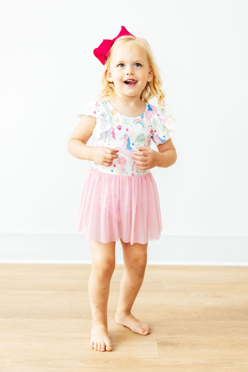 Rainbow Vibes S/S Twirl Leotard Mila & Rose ®