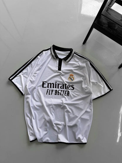 Real Madrid 2024-25 Home Jersey | Unisex Cotton Fan Shirt Withinblack
