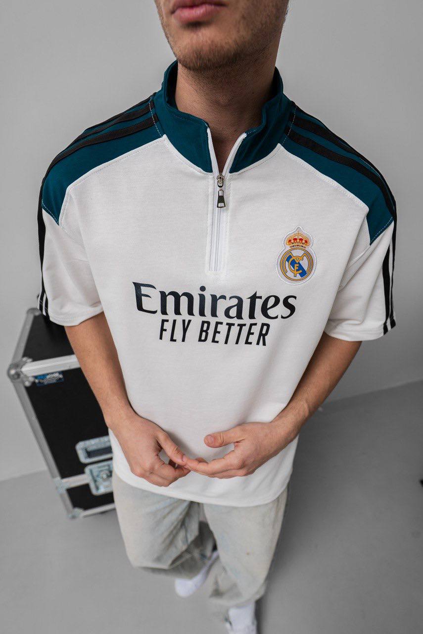 Real Madrid 25/26 Training Quarter-Zip Top - Official Football Training Jersey Withinblack