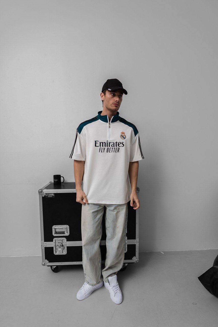 Real Madrid 25/26 Training Quarter-Zip Top - Official Football Training Jersey Withinblack