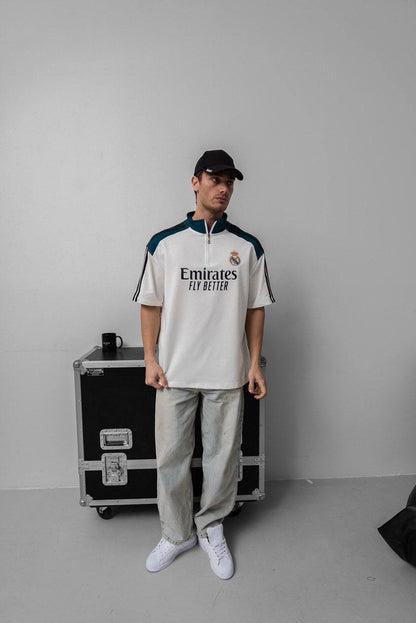 Real Madrid 25/26 Training Quarter-Zip Top - Official Football Training Jersey Withinblack