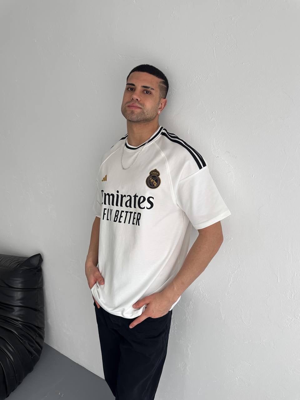 Real Madrid Emirates Fly Better Jersey - Retro Football Shirt - Vintage Soccer Tee Withinblack