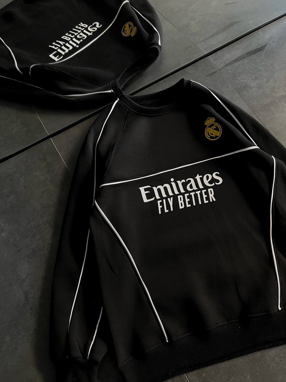 Real Madrid Oversized Sweatshirt - Black and White Options for Fans Withinblack