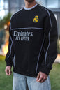 Real Madrid Oversized Sweatshirt - Black and White Options for Fans Withinblack