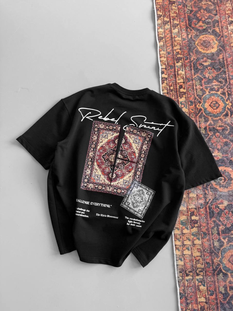 Rebel Sment Challenge Everything Oversized T-Shirt Withinblack