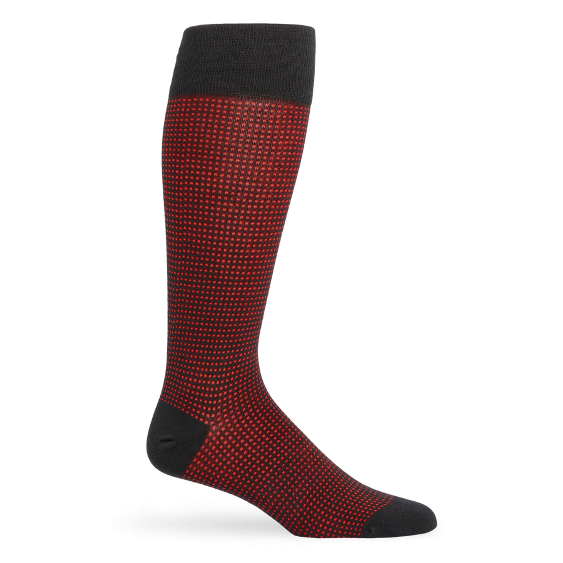 Red / Black Birdseye Dress Socks DeadSoxy