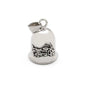 Red Cross Silver-Plated Wings Motorcycle Bell Pendant Necklace