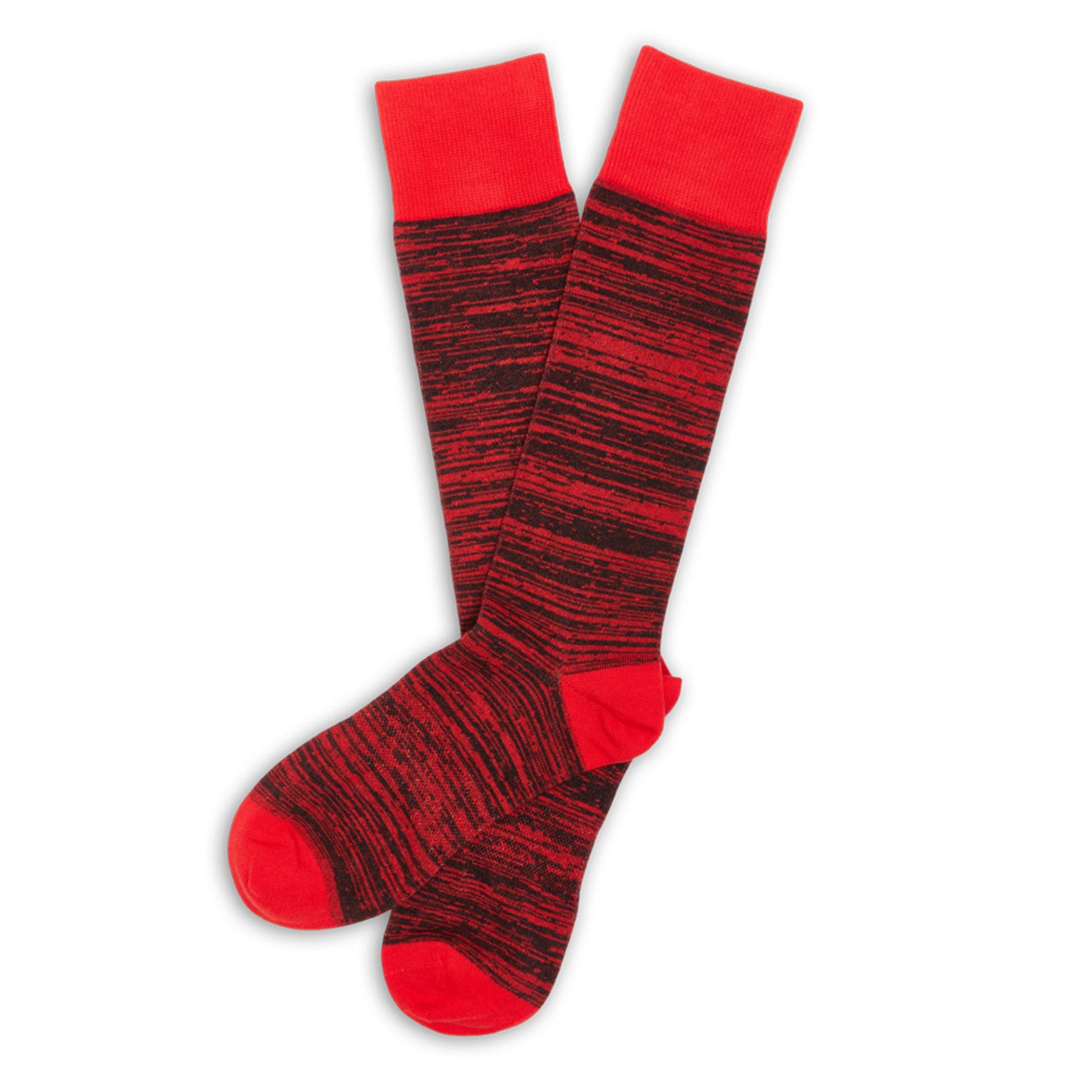 Red / Black Marl Dress Socks DeadSoxy