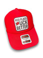 Red Flags Fuck Better Trucker Hat Luckless Outfitters