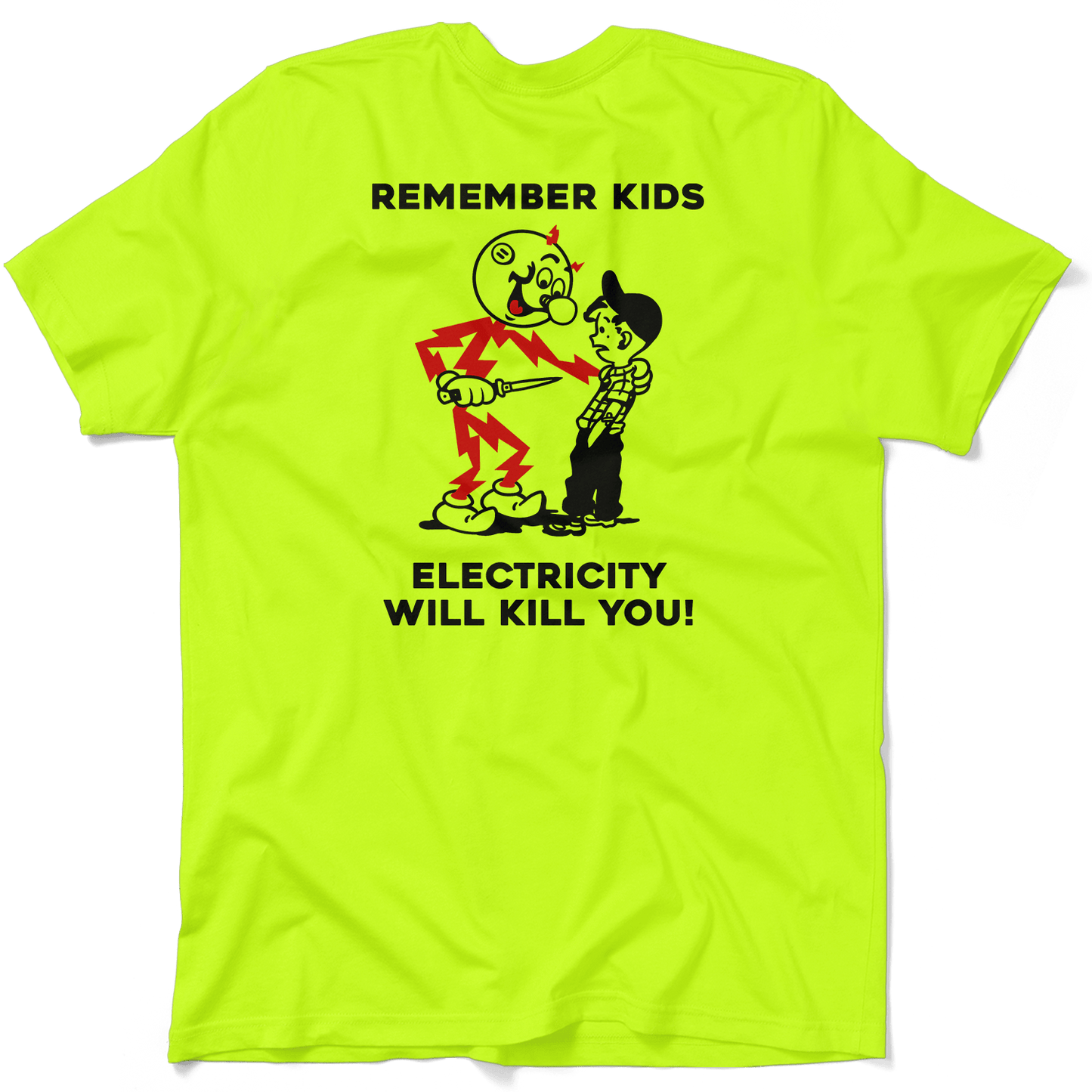 Remember Kids - Safety Yellow T-Shirt Armed American Supply