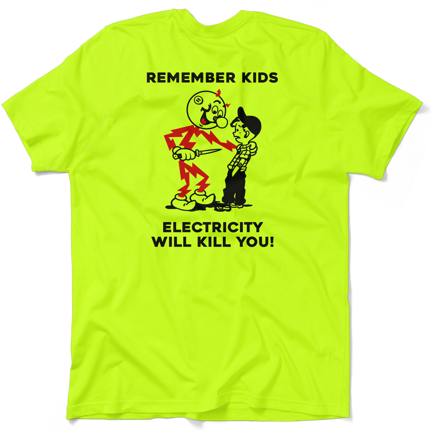 Remember Kids - Safety Yellow T-Shirt Armed American Supply
