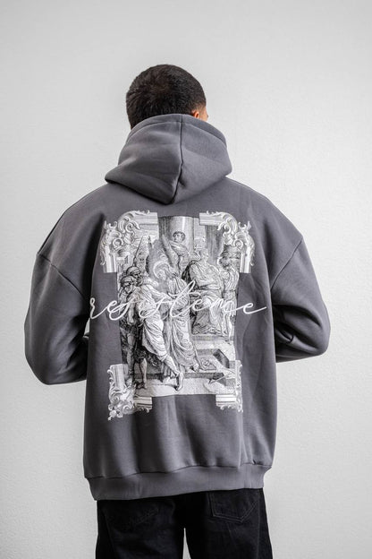 Resistance Embroidered Hoodie Sweatshirt Withinblack