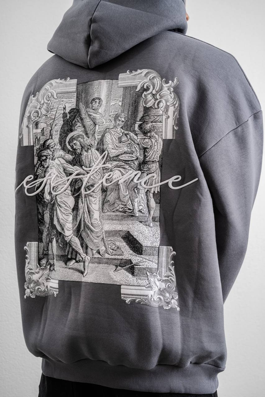 Resistance Embroidered Hoodie Sweatshirt Withinblack