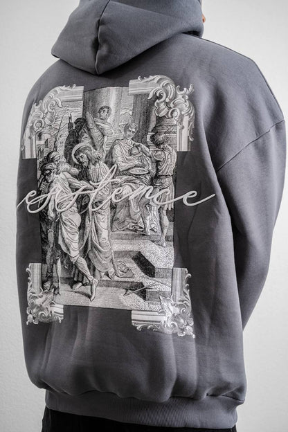 Resistance Embroidered Hoodie Sweatshirt Withinblack