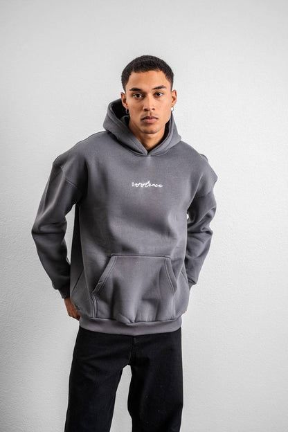 Resistance Embroidered Hoodie Sweatshirt Withinblack