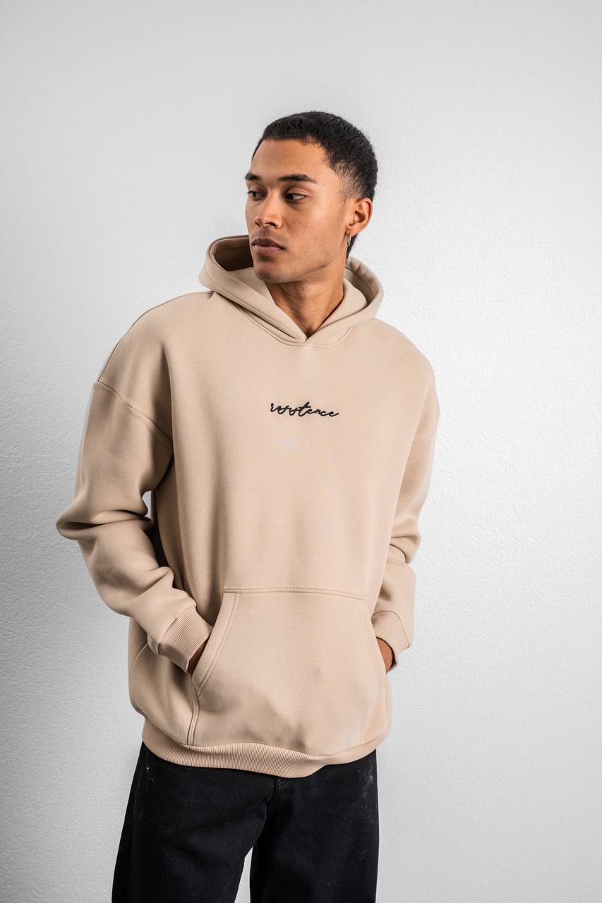 Resistance Embroidered Hoodie Sweatshirt Withinblack