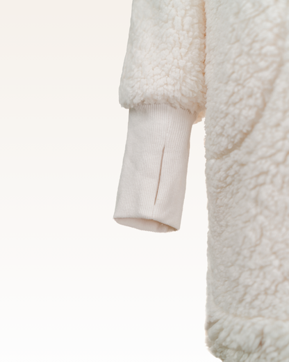 The Warrior Effect™ by Jill Martin Chenille Logo Sherpa Lounger Jacket Jill Martin