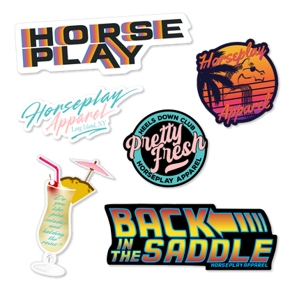Retro Mega Sticker Pack Horseplay Apparel