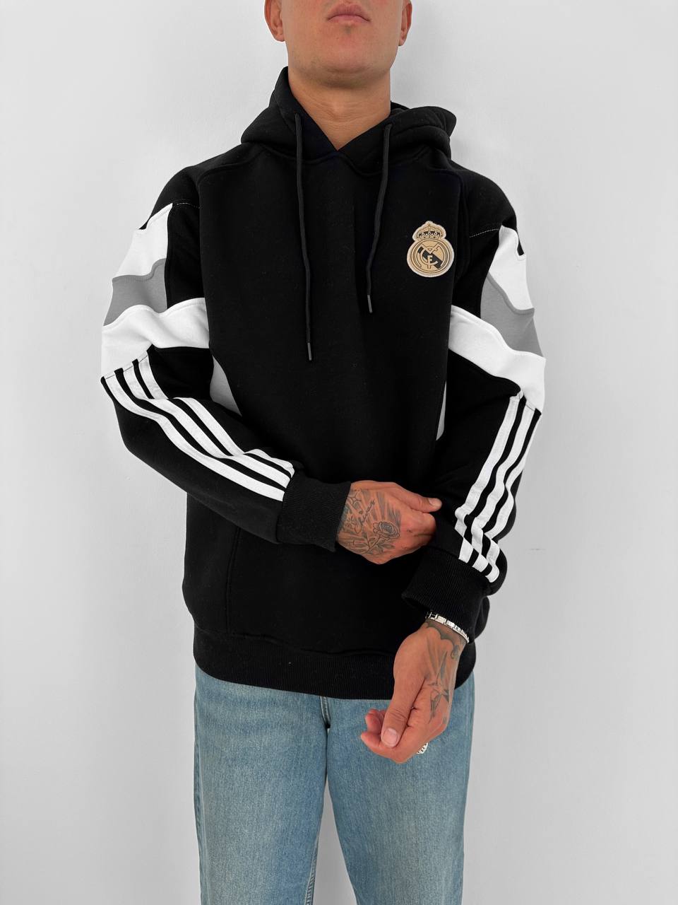 Real Madrid Hooded Oversized Sweatshirt - Stylish and Comfortable Withinblack