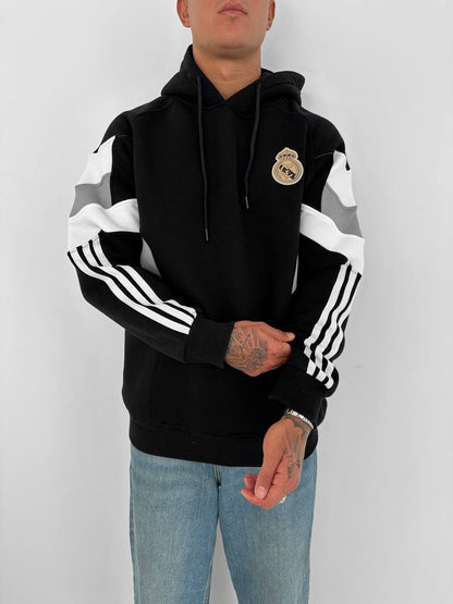 Real Madrid Hooded Oversized Sweatshirt - Stylish and Comfortable Withinblack