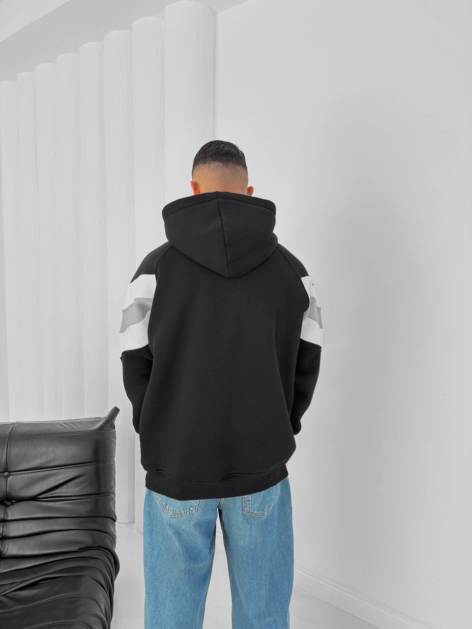 Real Madrid Hooded Oversized Sweatshirt - Stylish and Comfortable Withinblack