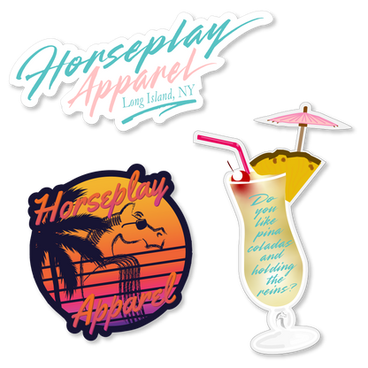Retro Summer Sticker Pack Horseplay Apparel