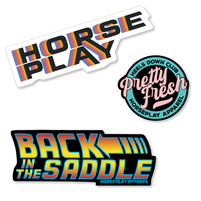 Retro Vibe Sticker Pack Horseplay Apparel