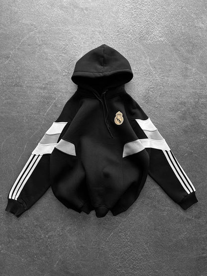Real Madrid Hooded Oversized Sweatshirt - Stylish and Comfortable Withinblack