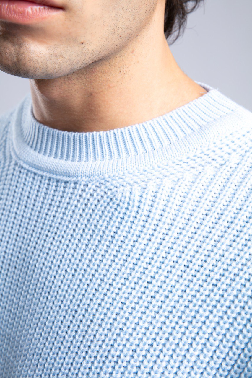 Ribbed Knit Crewneck Sweater – Oversize Unisex Pullover Withinblack