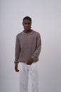 Ribbed Knit Half-Zip Sweater Withinblack