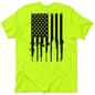 Rifle Flag - Safety Yellow T-Shirt Armed American Supply