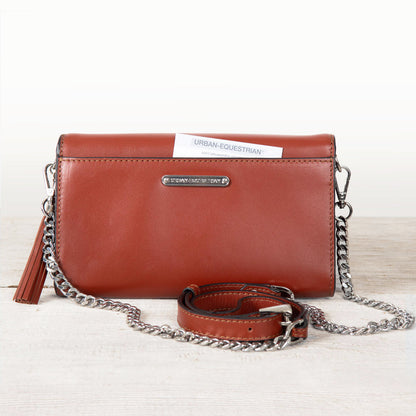 Del Mar - Horse Bit Crossbody Luxury Leather Handbag in Cognac Urban-Equestrian