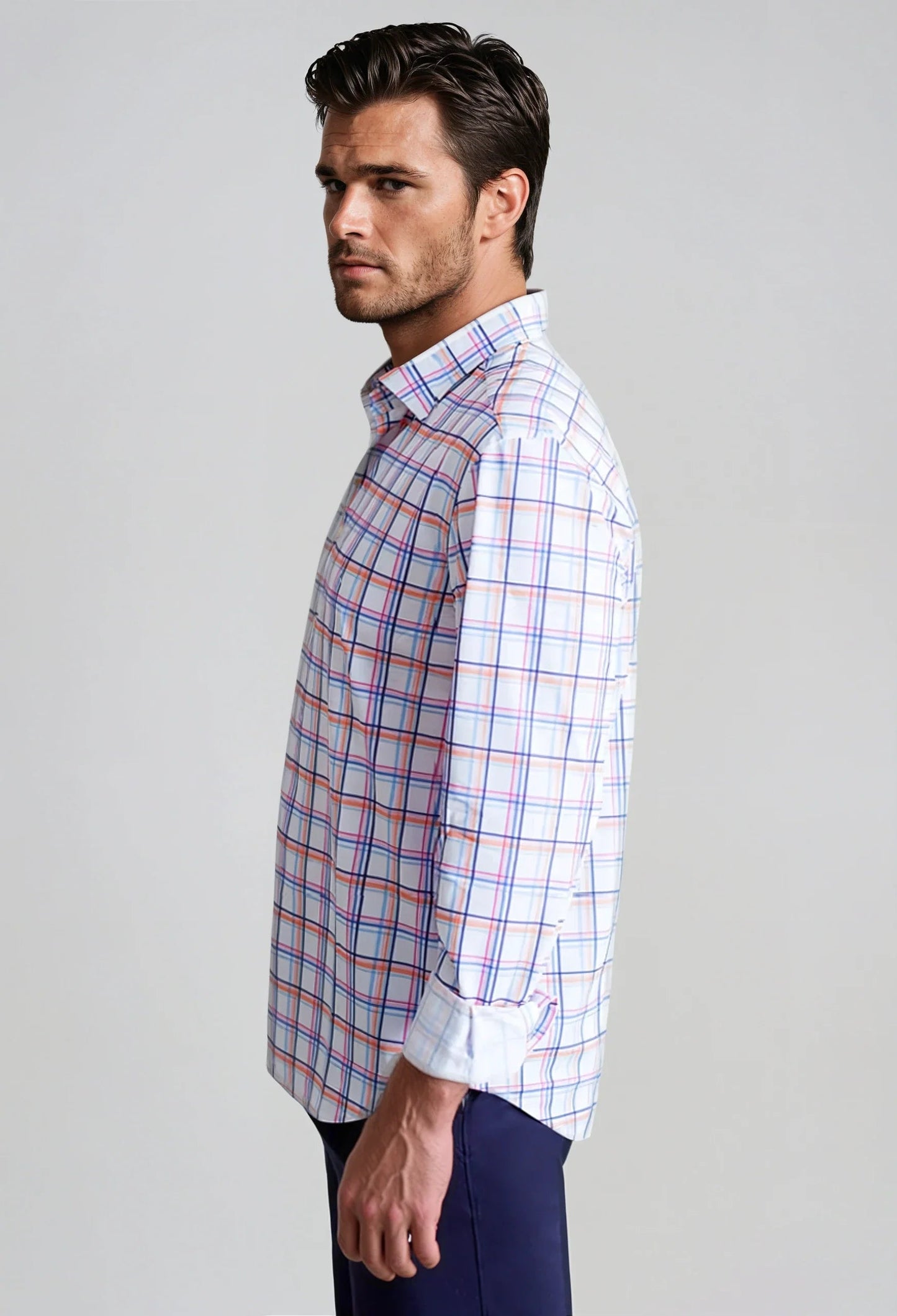 Rob Plaid Long Sleeve Tech Shirt Buki