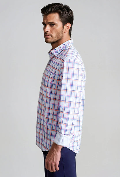 Rob Plaid Long Sleeve Tech Shirt Buki