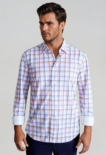 Rob Plaid Long Sleeve Tech Shirt Buki