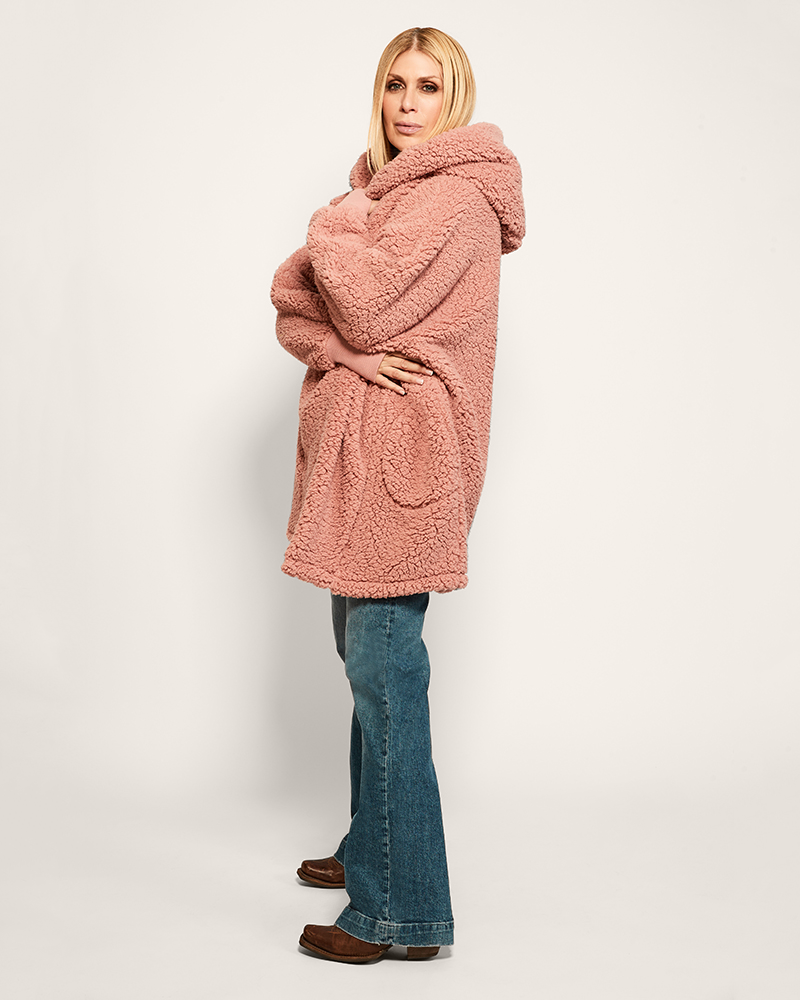 The Warrior Effect™ by Jill Martin Chenille Logo Sherpa Lounger Jacket Jill Martin