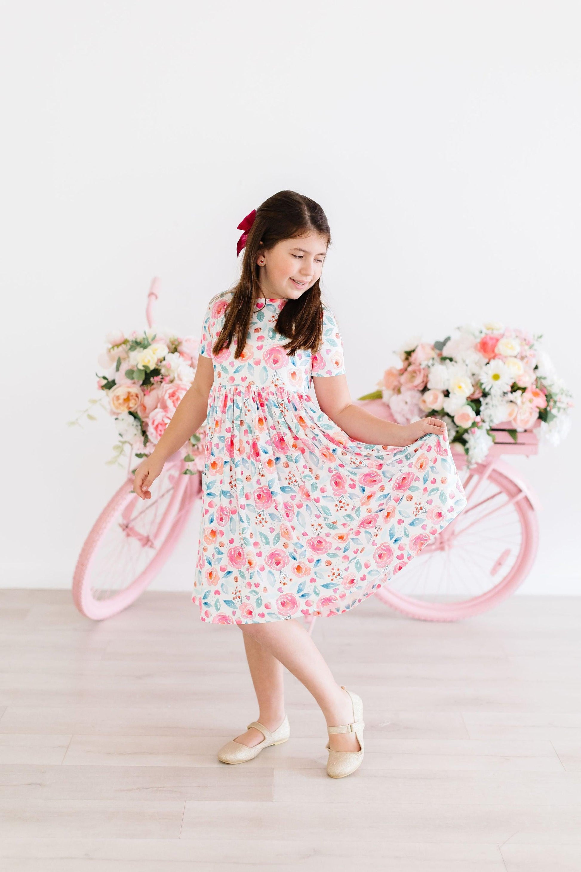 Rosettes S/S Pocket Twirl Dress Mila & Rose ®