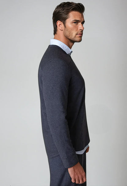 Rugvee Pullover V-Neck Sweatshirt - Charcoal Grey Buki