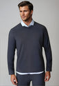 Rugvee Pullover V-Neck Sweatshirt - Charcoal Grey Buki