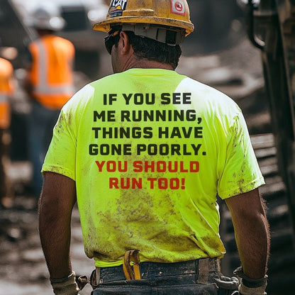 Run - Long Sleeve Hi-Vis T-Shirt Armed American Supply