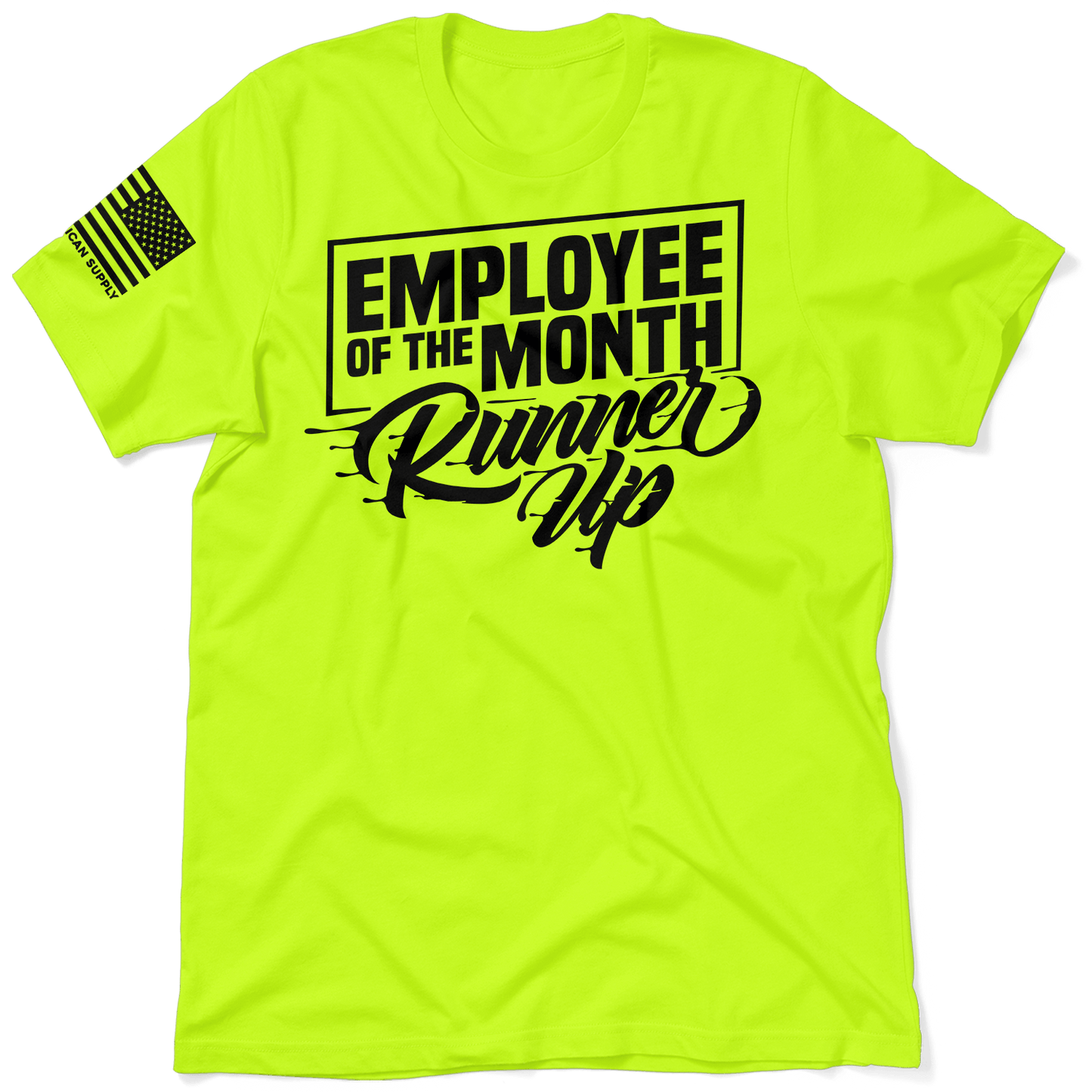 Runner Up - Safety Yellow T-Shirt Armed American Supply